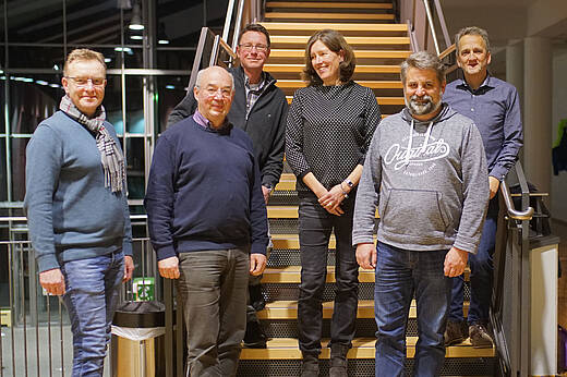 v.l.: Frank Wittig, Martin Heineke, Frank Hofmann, Dorothee Erasmy, Sven Logermann, Uwe Maaß